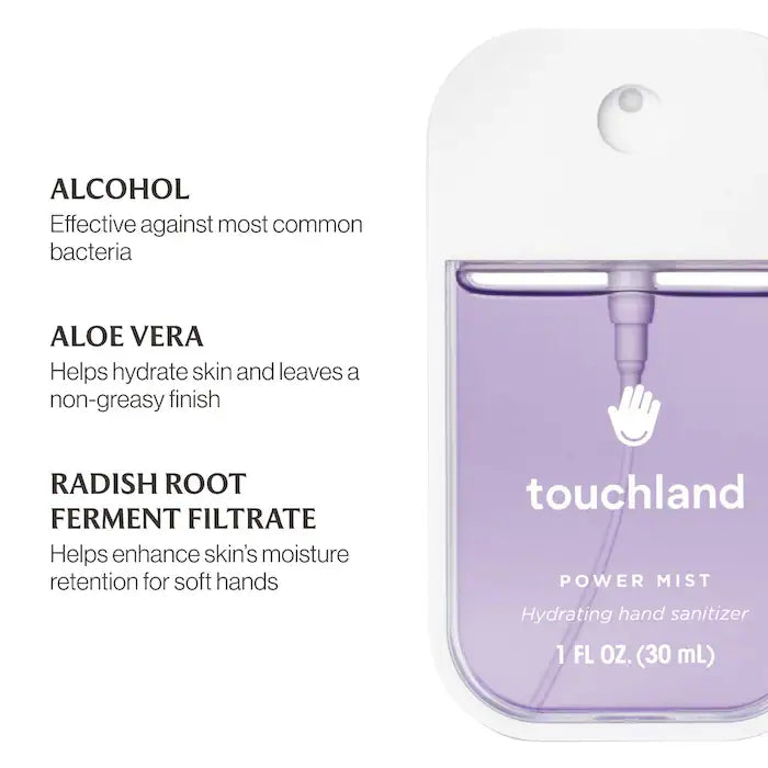 (Pure Lavender) Touchland
Mist Hydrating Hand Sanitizer