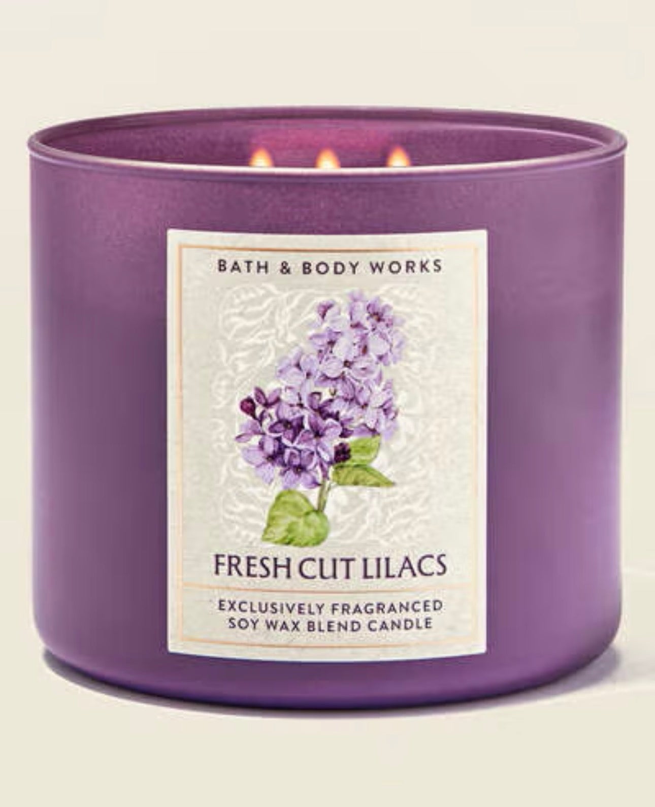 Fresh Cut Lilacs, vela de 3 pabilos.