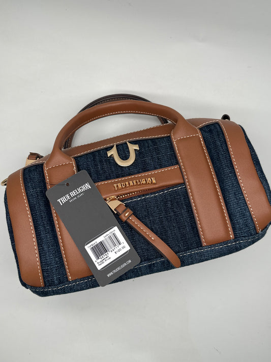 TRUE RELIGION, mini Satchel dark denim crossbody