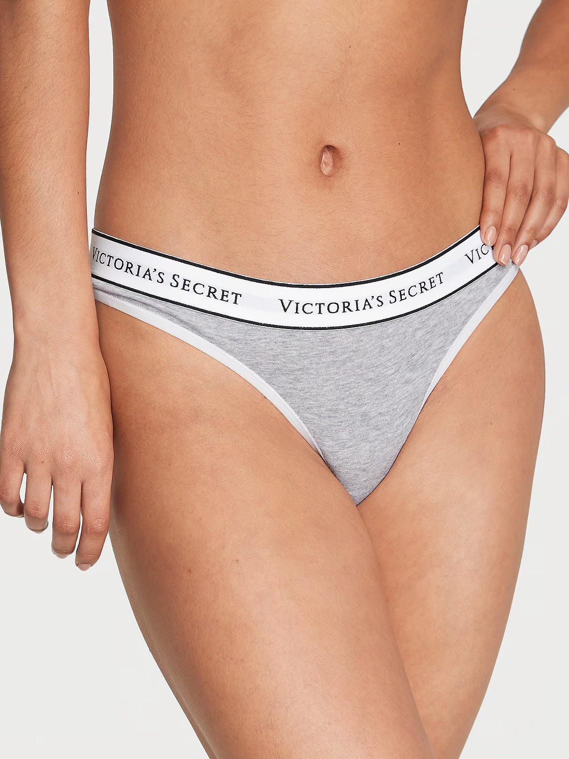 Victoria’s Secret Logo Cotton Thong Panty