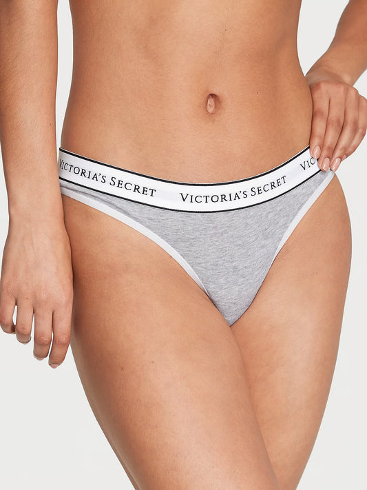 Victoria’s Secret Logo Cotton Thong Panty