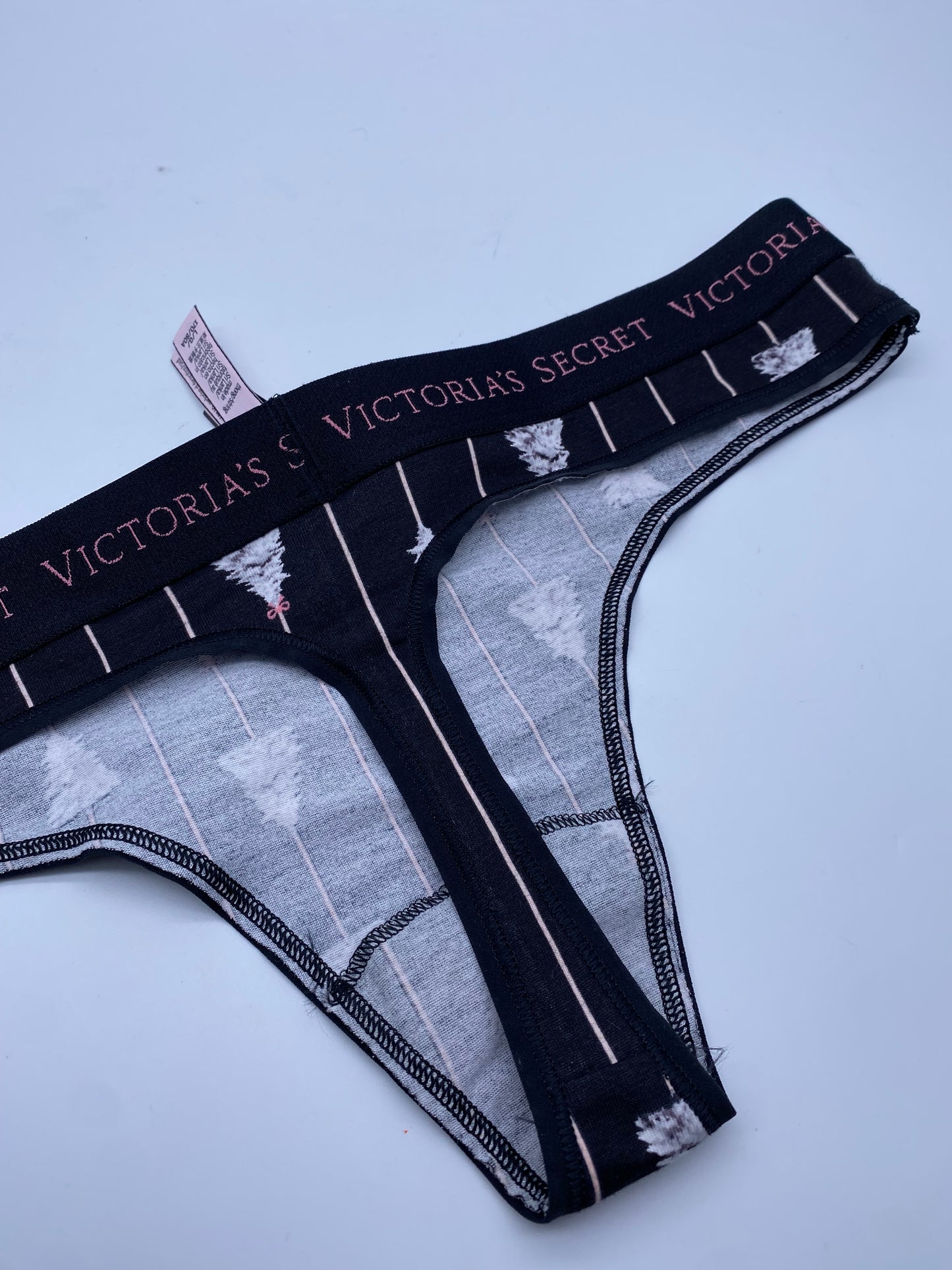 Victoria’s Secret Logo Cotton Thong Panty