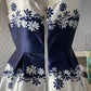 Vestido con flores talla M.