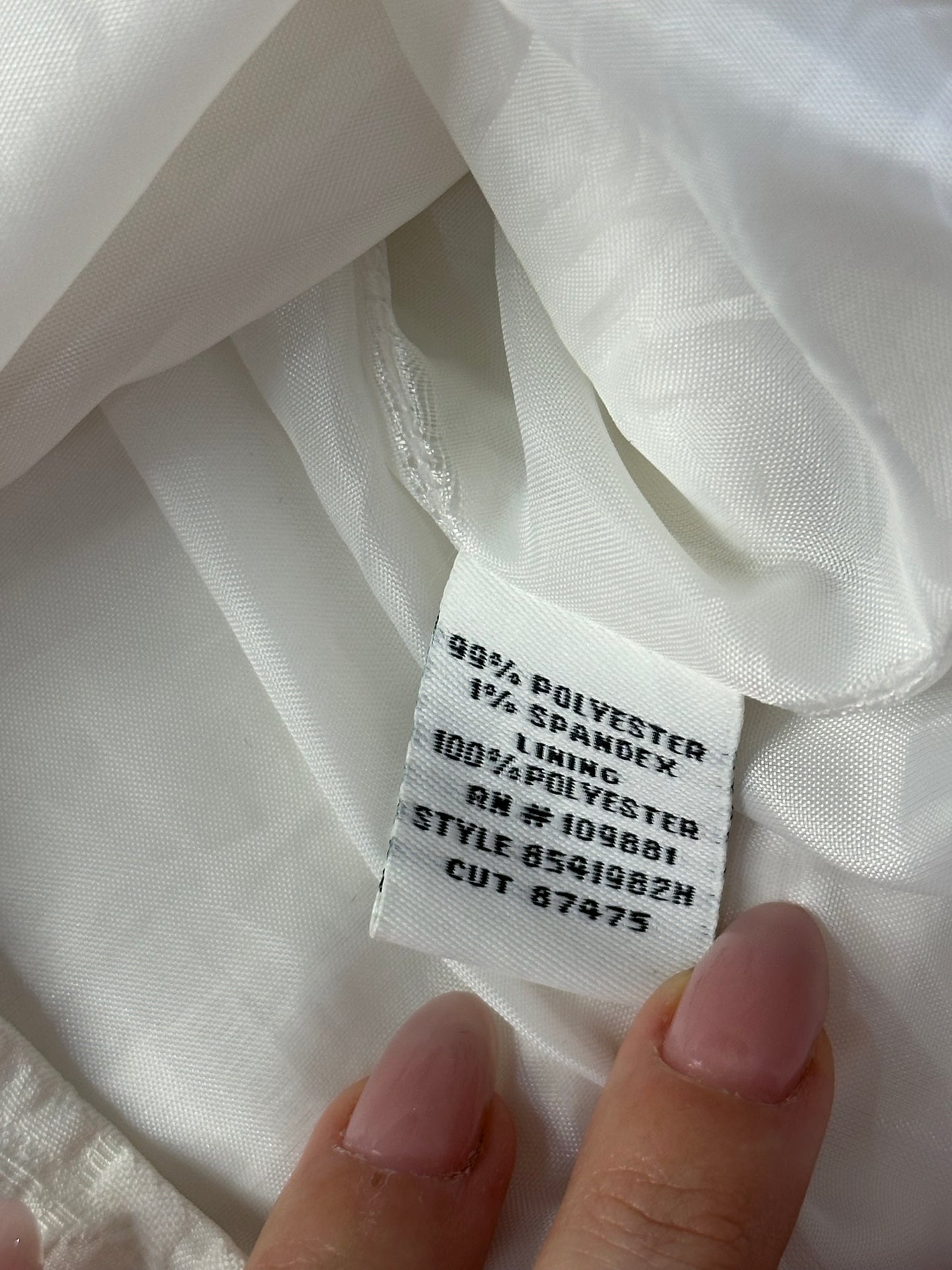 Vestido Blanco talla 4 (Chico)