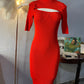 Vestido rojo talla L