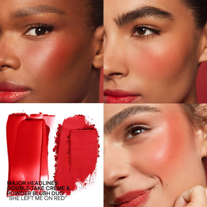 She left me on red- Crème & Powder Blush Duo