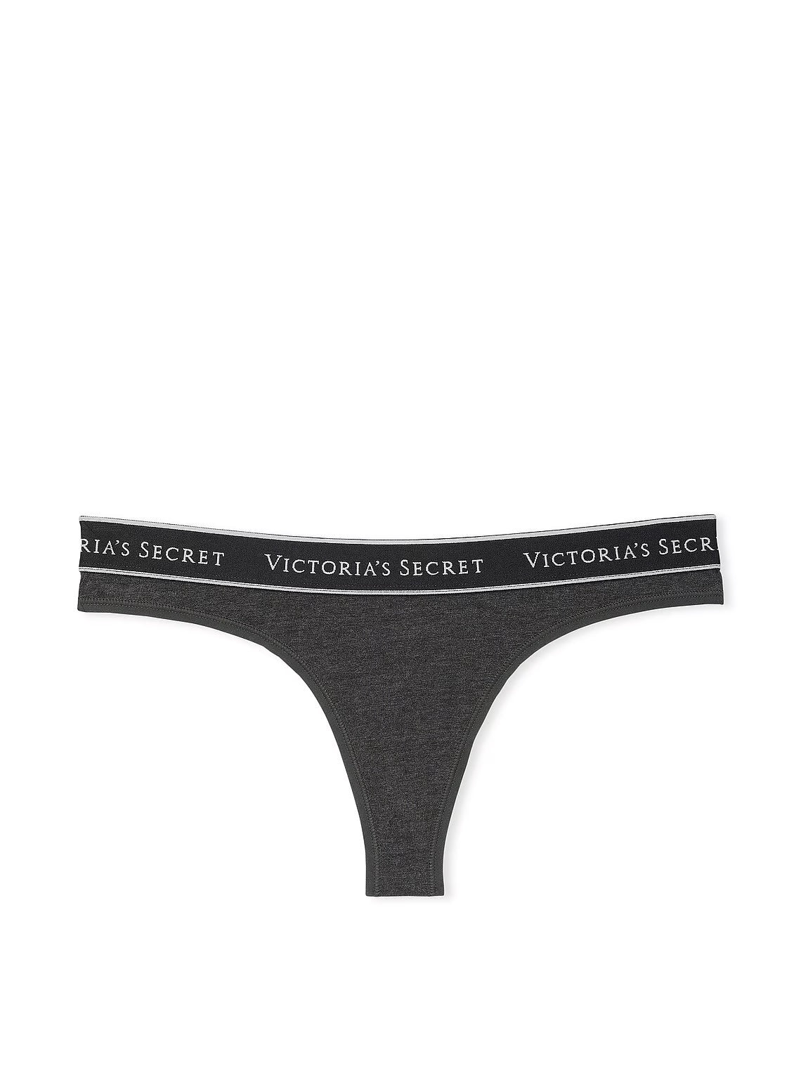 Victoria’s Secret Logo Cotton Thong Panty