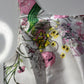Vestido blanco con flores. Talla M