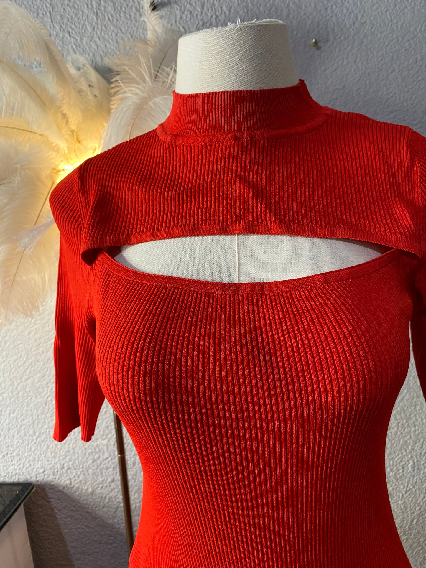 Vestido rojo talla L