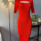 Vestido rojo talla L