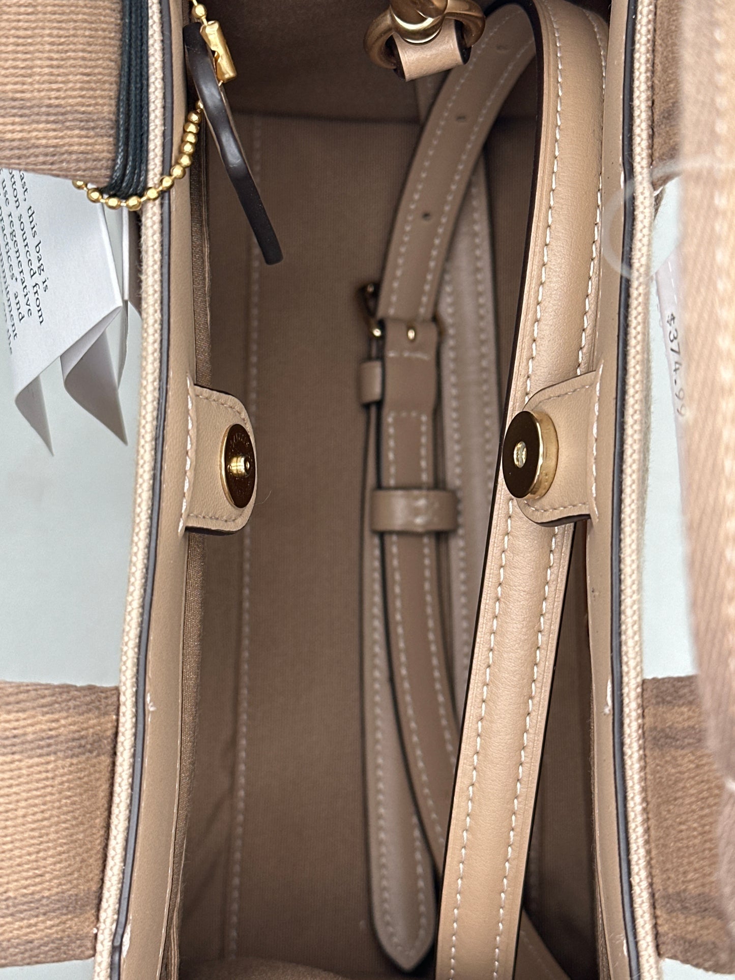 COACH canvas Smooth Tote 24