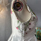 Vestido blanco con flores. Talla M