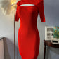 Vestido rojo talla L