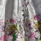 Vestido blanco con flores. Talla M