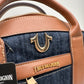 TRUE RELIGION, mini Satchel dark denim crossbody