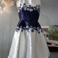 Vestido con flores talla M.