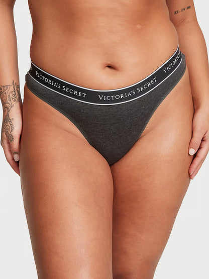 Victoria’s Secret Logo Cotton Thong Panty