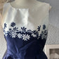 Vestido con flores talla M.