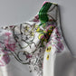 Vestido blanco con flores. Talla M