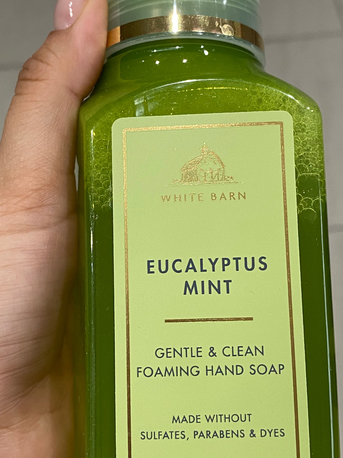 Eucalyptus mint jabón espumoso bath and body