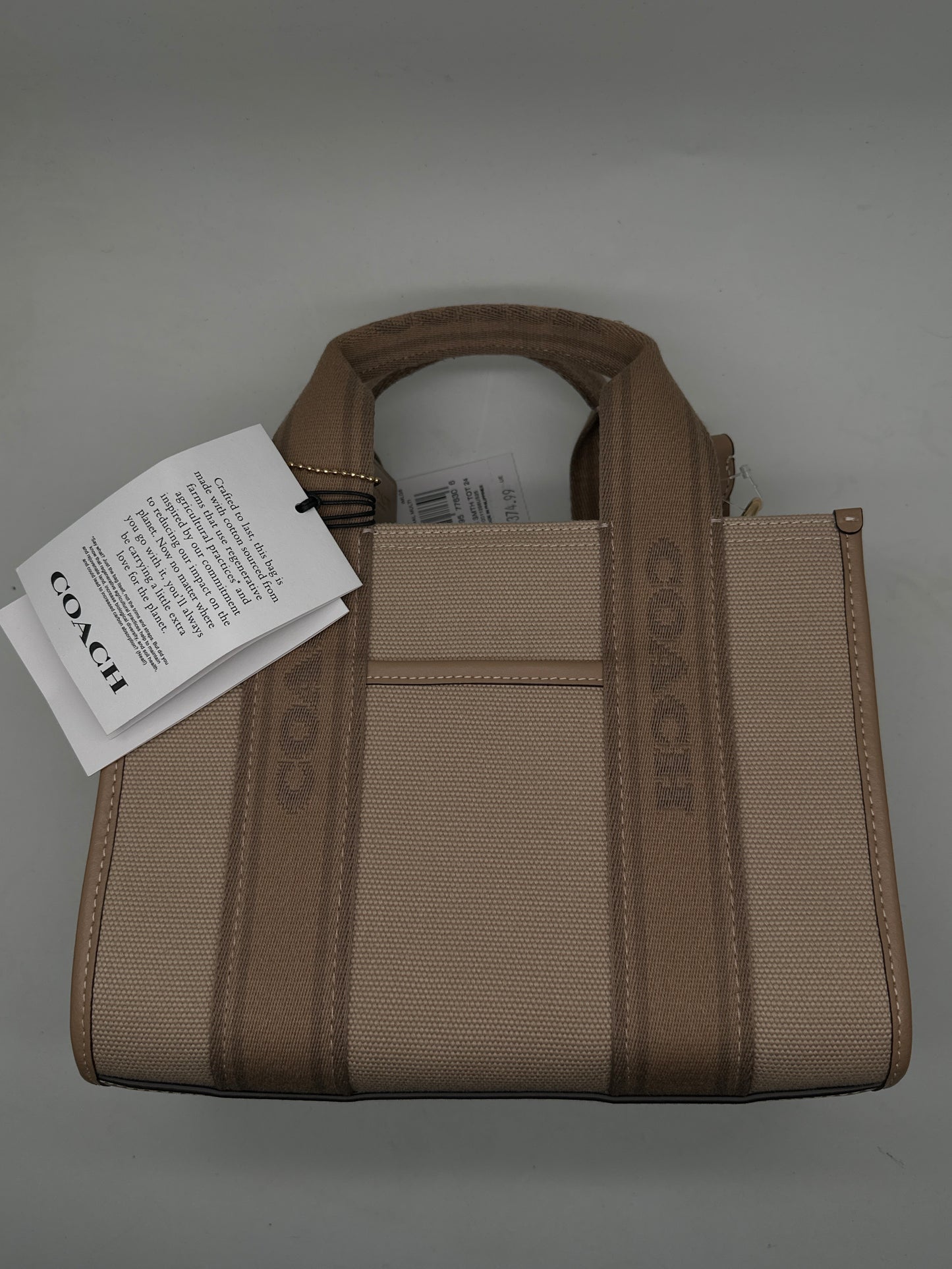 COACH canvas Smooth Tote 24