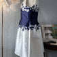 Vestido con flores talla M.