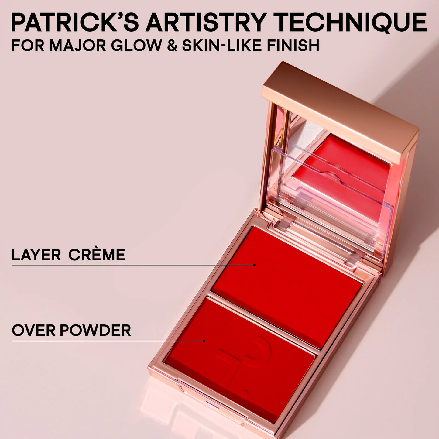 She left me on red- Crème & Powder Blush Duo