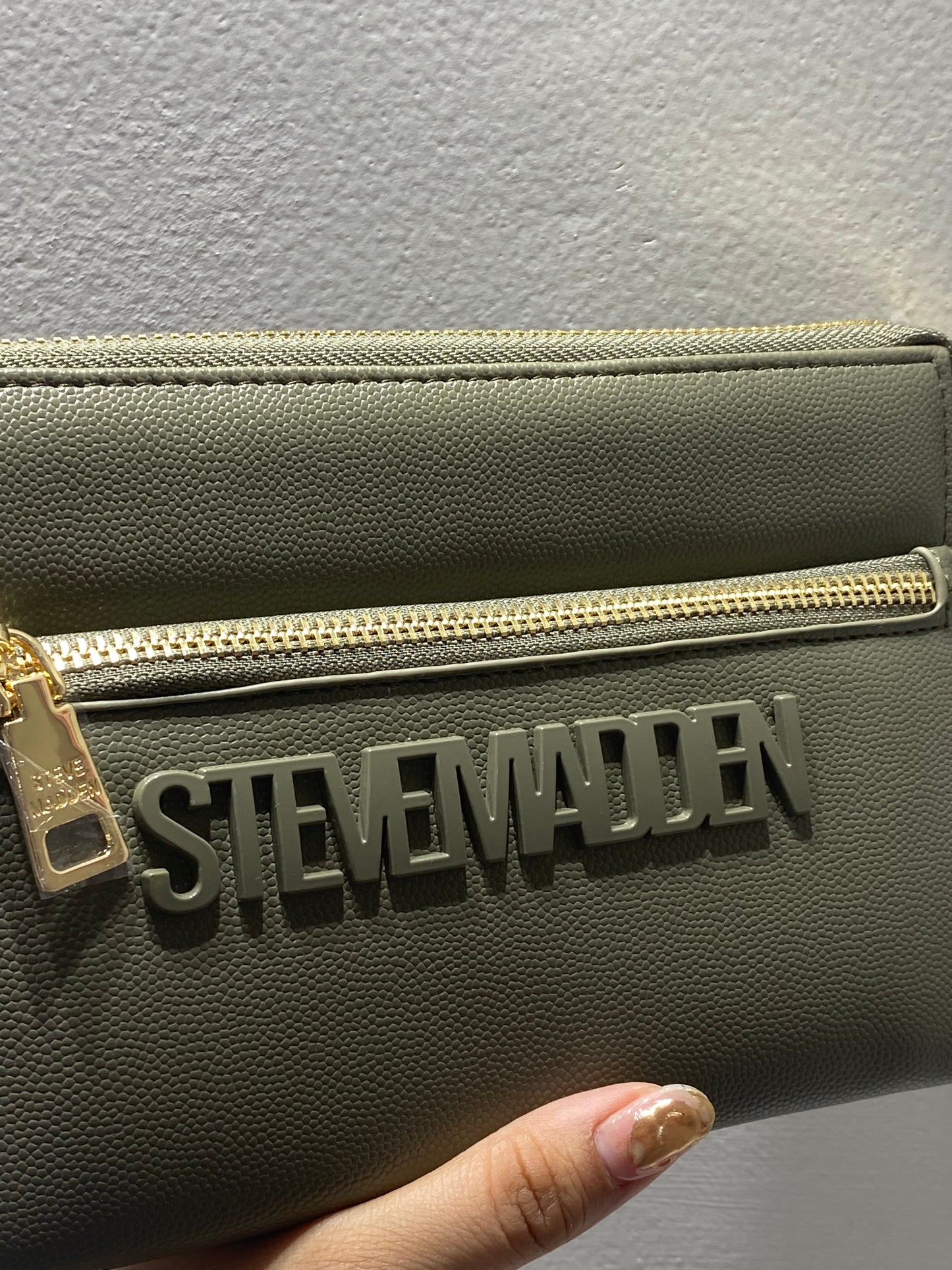 Wallet with wristlet olive STEVE MADDEN