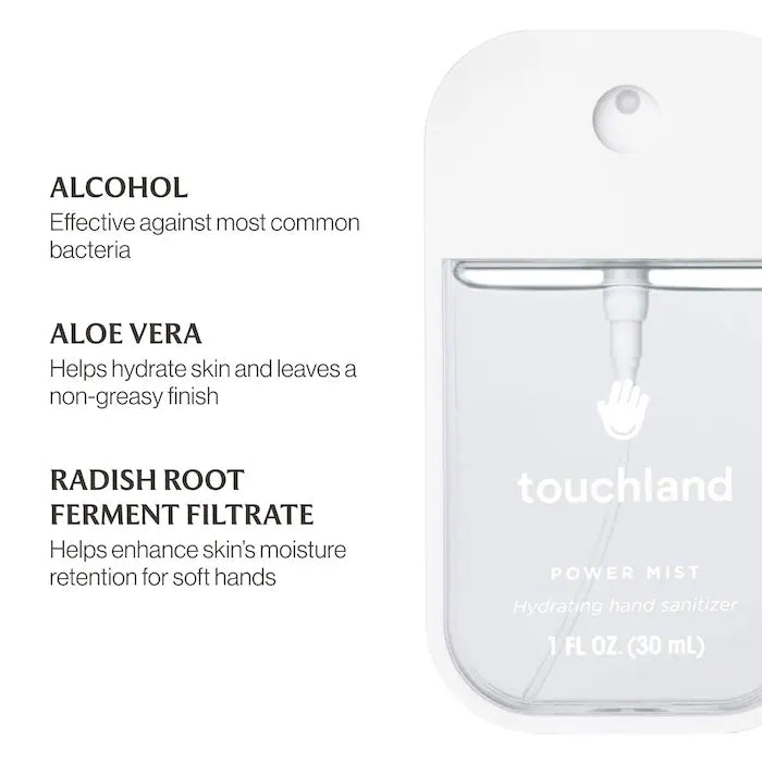 (Rainwater) Touchland 
Mist Hydrating Hand Sanitizer