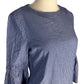 Vestido azul con rayas blancas (XS)