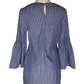 Vestido azul con rayas blancas (XS)