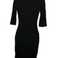 Vestido corto negro (talla S)