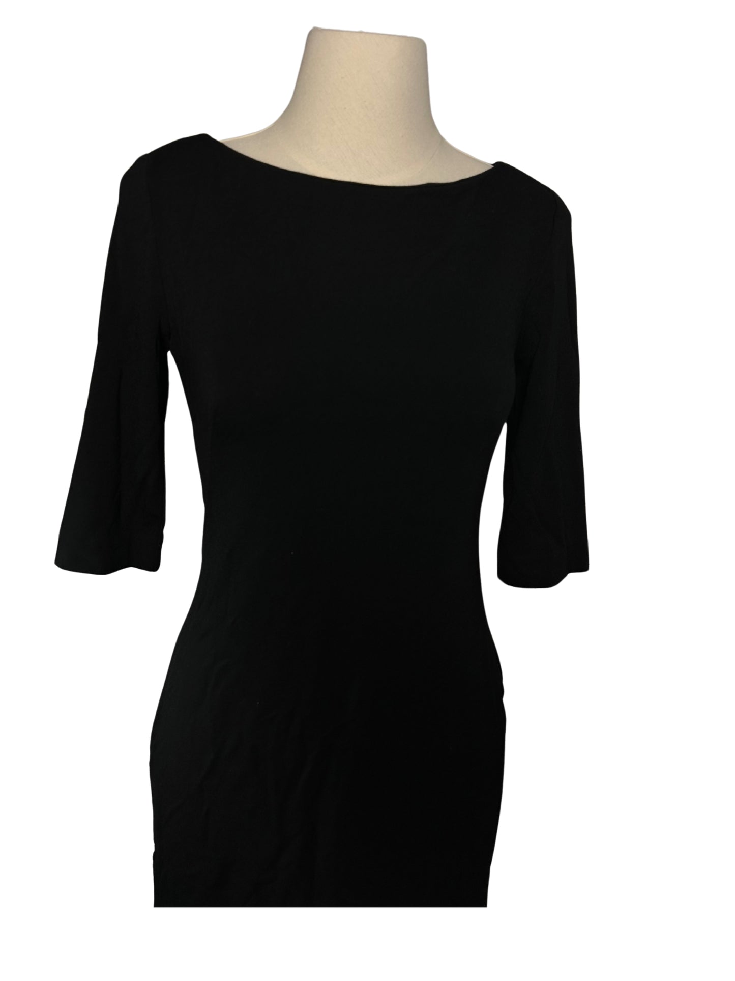 Vestido corto negro (talla S)