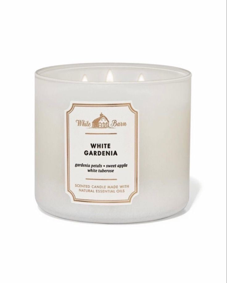 White Gardenia, vela de 3 pabilos.