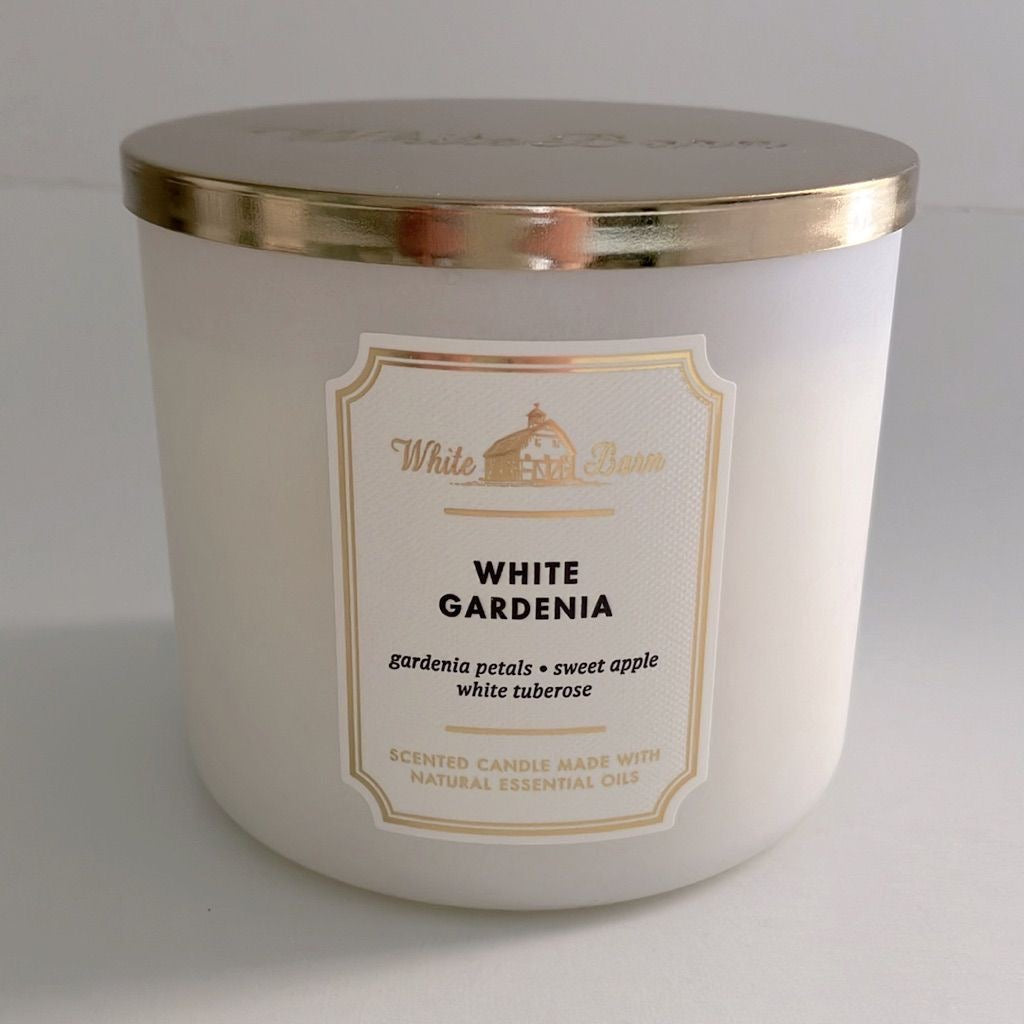 White Gardenia, vela de 3 pabilos.